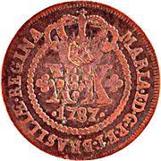 XX Réis - Pedro V Countermarked with "Small Crown" obverse image