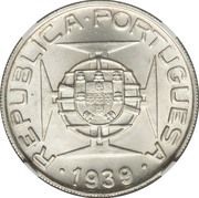 10 Escudos Prova, Sao Tome and Principe, 1939 reverse image