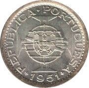 10 Escudos, Sao Tome and Principe, 1951 reverse image