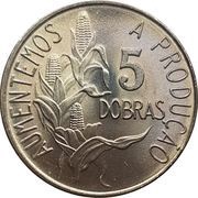 5 Dobras FAO: Staple Food, Sao Tome and Principe, 1977 reverse image