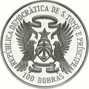 100 Dobras World Fisheries Conference; Silver Proof obverse image