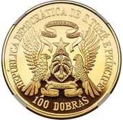 100 Dobras World Fisheries Conference; Gold Proof obverse image
