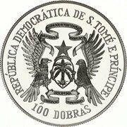 100 Dobras Independence; Silver Proof obverse image