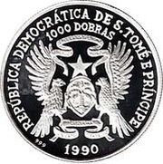 1000 Dobras Soccer obverse image