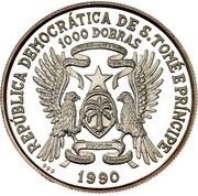 1000 Dobras Soccer obverse image