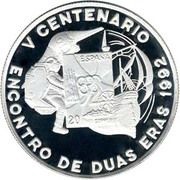 1000 Dobras Olympics and Discovery of America, Sao Tome and Principe, 1990 reverse image