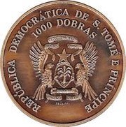1000 Dobras William Tell obverse image