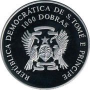 1000 Dobras Atlanta Olympics 1996 - Wrestling obverse image