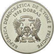 1000 Dobras Atlanta Olympics 1996-Karate obverse image