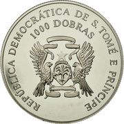 1000 Dobras Atlanta Olympics 1996 - Runner obverse image