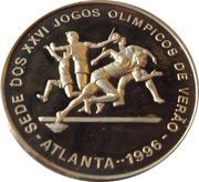 1000 Dobras Atlanta Olympics 1996 - Track and Field, Sao Tome and Principe, 1993 reverse image