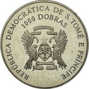 1000 Dobras Atlanta Olympics 1996 - Surfer obverse image