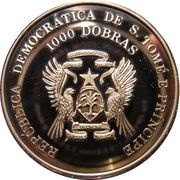 1000 Dobras Atlanta Olympics 1996 - Swimming obverse image