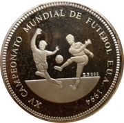 1000 Dobras Pattern, 1994 World Cup USA, Sao Tome and Principe, 1994 reverse image