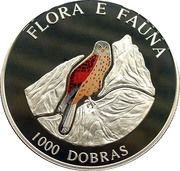 1000 Dobras Flora and Fauna - Black Kite, Sao Tome and Principe, 1995 reverse image