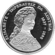 1000 Dobras Empress Elizabeth of Austria, Sao Tome and Principe, 1998 reverse image