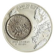2000 Dobras France - ½ Franc, Sao Tome and Principe, 1999 reverse image