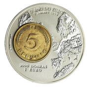 2000 Dobras Germany - 5 Pfennig, Sao Tome and Principe, 1999 reverse image
