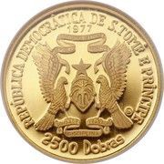 2500 Dobras Independence obverse image