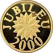 2500 Dobras Jubilee Year 2000, Sao Tome and Principe, 1998 reverse image
