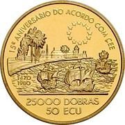 25 000 Dobras Treaty with European Union, Sao Tome and Principe, 1993 reverse image