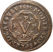 V Reis - Pedro II Porto mint reverse image
