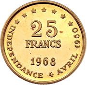 25 Francs Independence reverse image