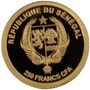 250 Francs CFA Kick-off in Rome obverse image