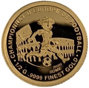 250 Francs CFA Kick-off in Rome, Senegal, 2020 reverse image
