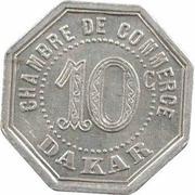 10 Centimes Dakar reverse image