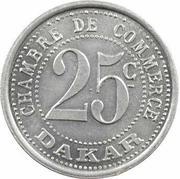 25 Centimes Dakar reverse image