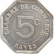 5 Centimes Kayes reverse image