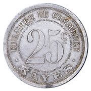 25 Centimes Kayes reverse image