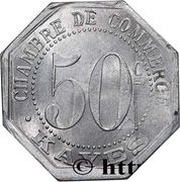 50 Centimes - Chambre de commerce - Kayes reverse image