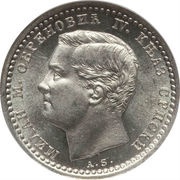 50 Para - Milan Obrenović IV obverse image
