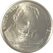 100 Dinara Nikola Tesla, Remote Control, Serbia, 2019 reverse image