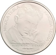 100 Dinara Nikola Tesla, X-Rays, Serbia, 2020 reverse image