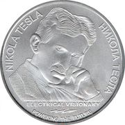 100 Dinara Nikola Tesla, Free Energy, Serbia, 2021 reverse image