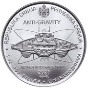 100 Dinara Nikola Telsa, Anti-Gravity obverse image