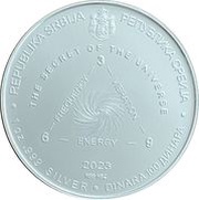 100 Dinara Nikola Tesla, Secret of the Universe obverse image
