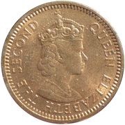 1 Cent - Elizabeth II 1st portrait obverse image