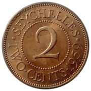 2 Cents - Elizabeth II 1st portrait reverse image