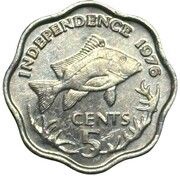 5 Cents Independence reverse image