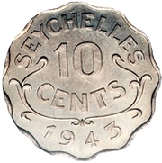 10 Cents - George VI reverse image