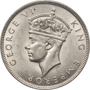 1 Rupee - George VI obverse image