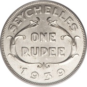 1 Rupee - George VI reverse image