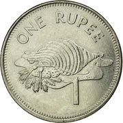 1 Rupee magnetic, Seychelles, 2010 reverse image