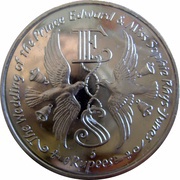 5 Rupees Royal Wedding, Seychelles, 1999 reverse image