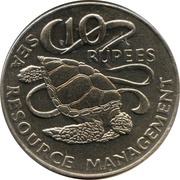 10 Rupees FAO, Seychelles, 1977 reverse image