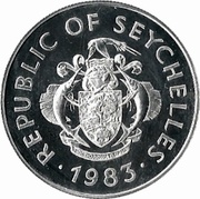 20 Rupees Seychelles Monetary Authority; Silver Proof Issue obverse image